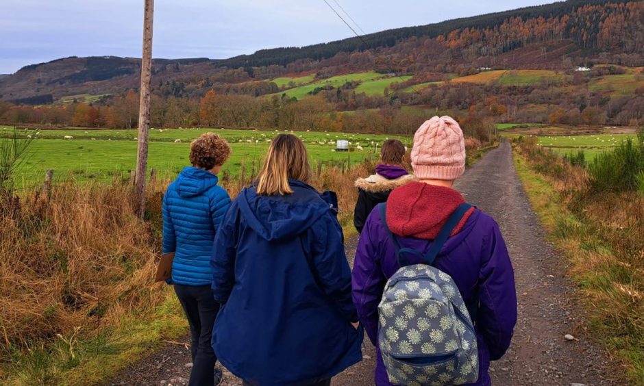 Aberfeldy-based Beth Wallis leads Wellness Walks in Perthshire.