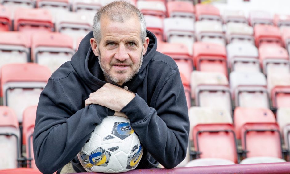 Stevie Crawford at Dunfermline Athletic FC's East End Park.