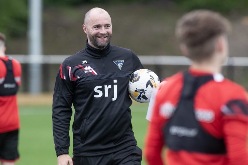 Pars boss James McPake is all smiles in training.