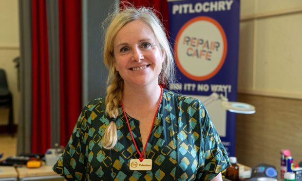 Pitlochry Repair Cafe coordinator Julia Harriman. Image: Marieke McBean