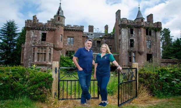 Culdees Castle owners Tracey and Rob Beaton. Image: Kenny Smith/ DC Thomson.