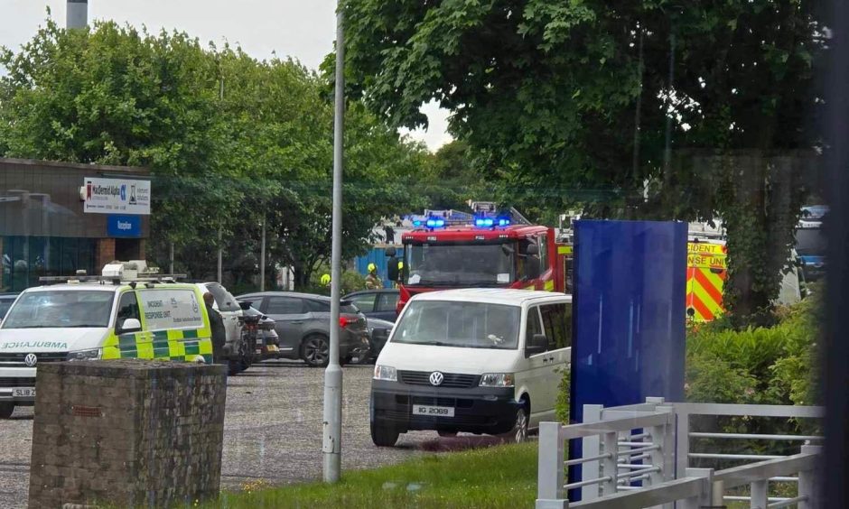 emergency services at Fife industrial estate