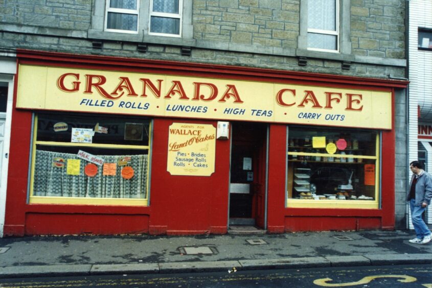 The outside of the café in 1995.