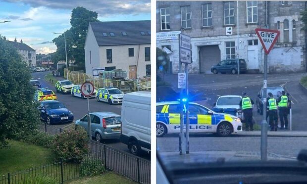 Police arrived at two incidents in Kirkcaldy