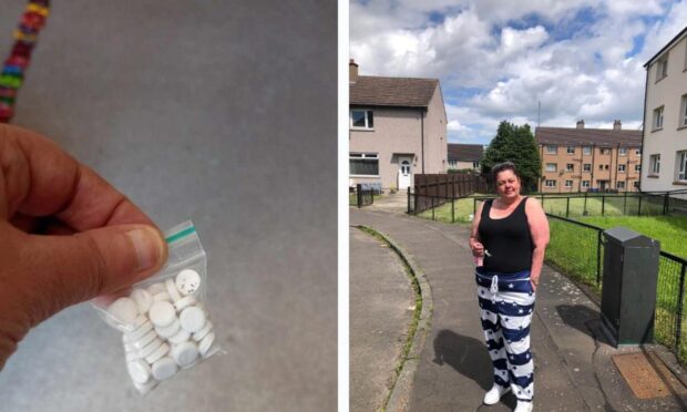 Karen Ann found the tablets outside her home. Image: James Simpson/DC Thomson