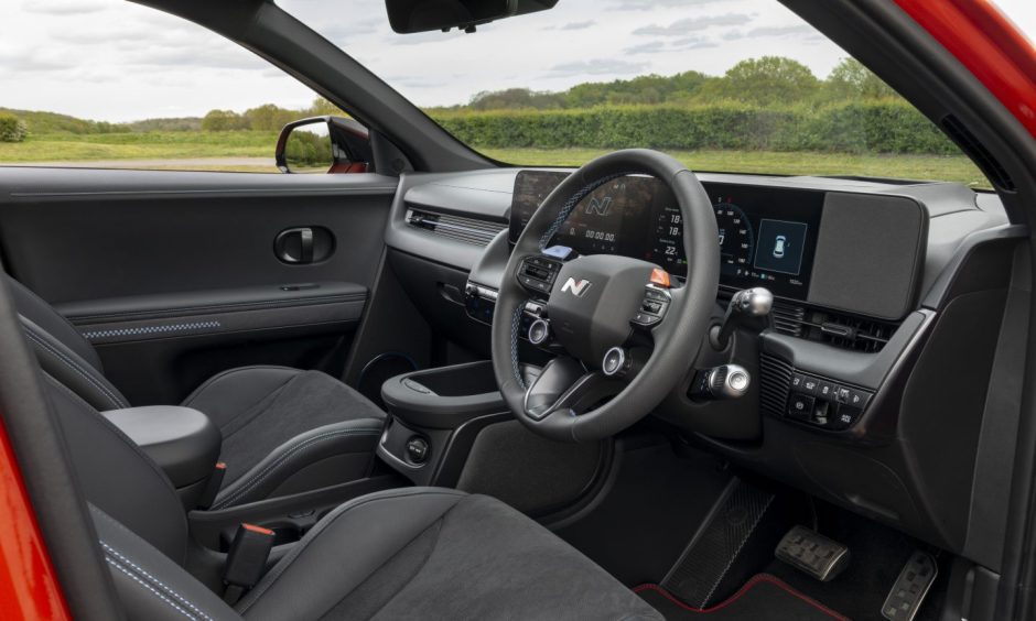 The Hyundai Ioniq 5 N has a smart interior.