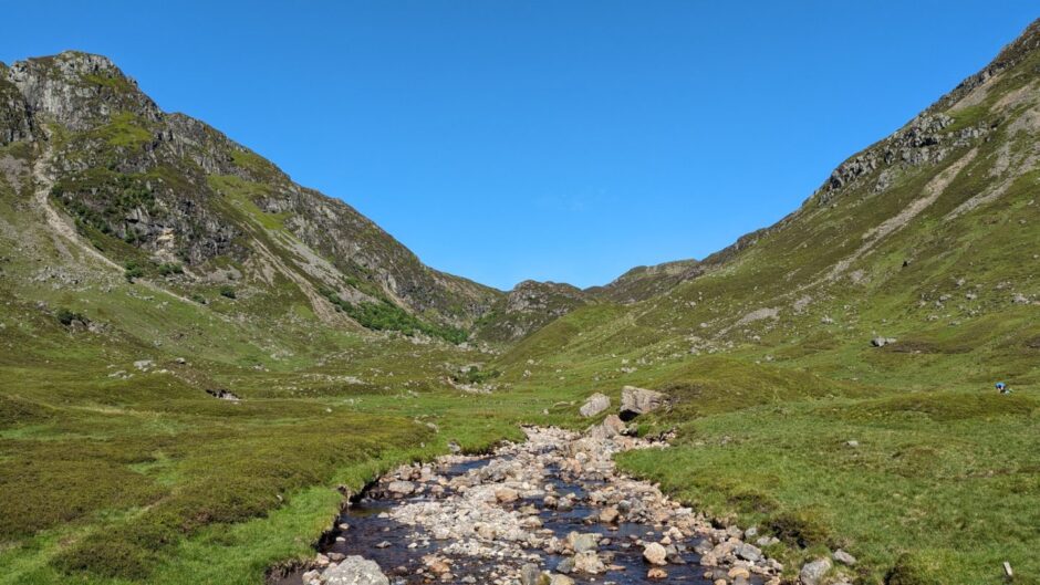 Jock's Road is a popular walking route in Glen Doll.