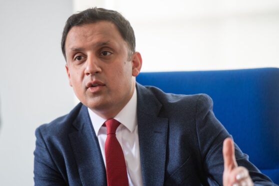 CR0048666, Gemma Bibby, Dundee. Anas Sarwar in Meadowside with Andy Philip. Picture Shows; Anas Sarwar, DC Thomson, Meadowside, Dundee, 06th June 2024. Image: Kim Cessford / DC Thomson