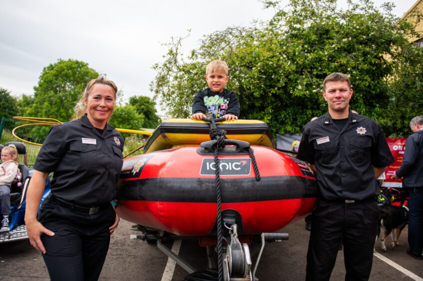 Brechin fire crew open day after Storm Babet