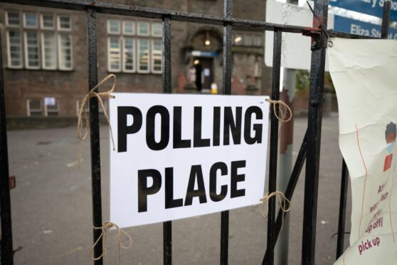 General Election polling place Angus