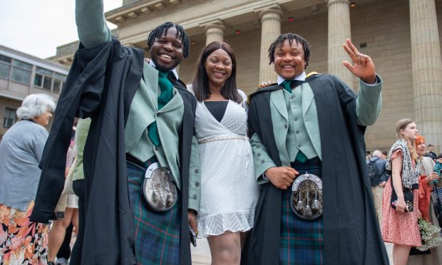 Graduations at Caird Hall in Dundee. Image: Kim Cessford / DC Thomson