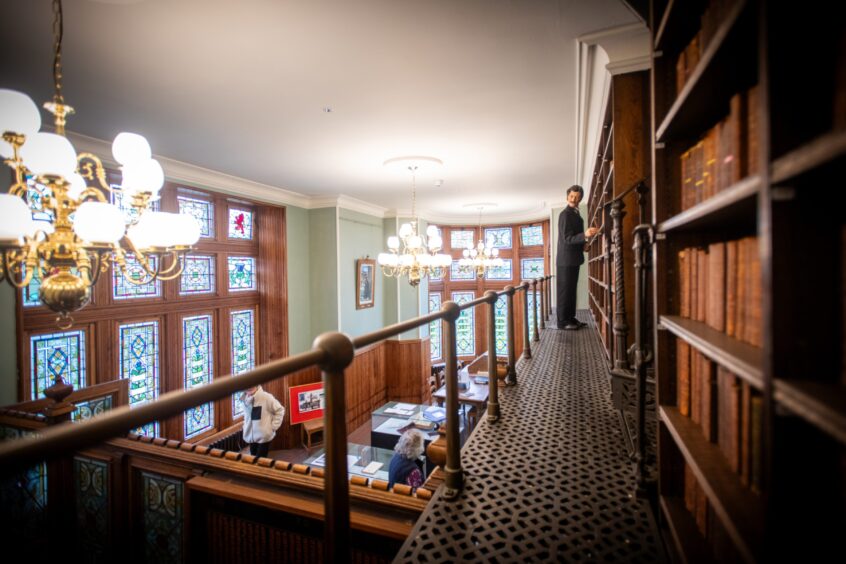 Edzell library in Inglis Memorial Hall