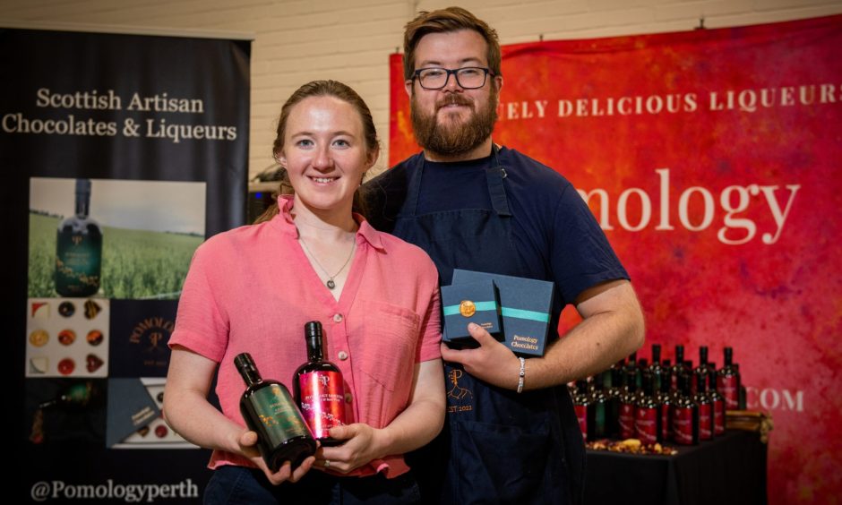 29-year-olds Iona and Craig Brownhill are creating their own liqueurs and chocolates in their Perth business Pomology.