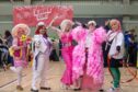 Ayshea as Bowser (of super Mario fame), Talia as Barbie, Shaela as Kenflamingo, Elle as Mitsuri and Lily as Toadette. Image: Kenny Smith/DC Thomson