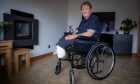 East Wemyss man Andy Mitchell who is concerned about the Scottish Ambulance Service withdrawing the supply of patient transport for his three times a week visits to the Victoria Hospital for dialysis. Image: Kenny Smith/DC Thomson