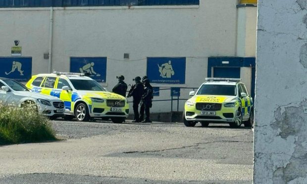 Armed police were called to the scene. Image: Fife Jammer Locations/FJL Services