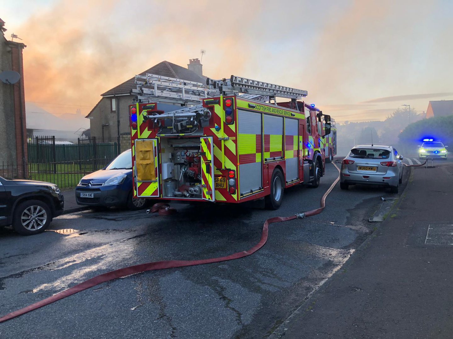 Crews work through night to tacke house fire in Kirkton, Dundee