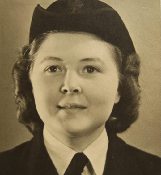 Margaret Faulds as a young Wren during the Second World War.