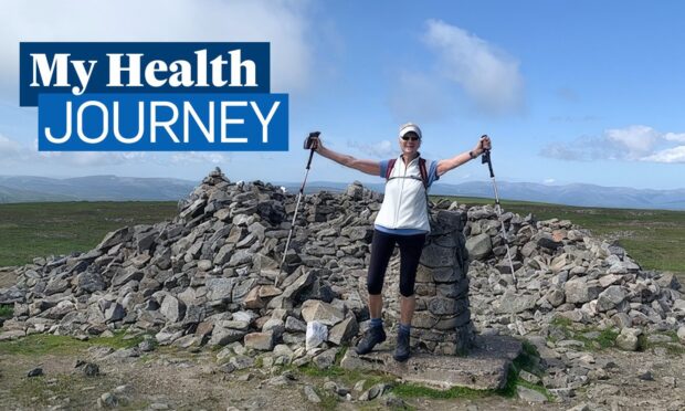 Perthshire grandmother Liz Mason climbed to the top of Glas Maol in Glenshee after being diagnosed with Bronchiectasis.
