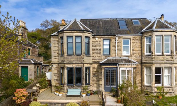 This house in Newport-on-Tay has plenty of space and great views. Image: Lindsays.