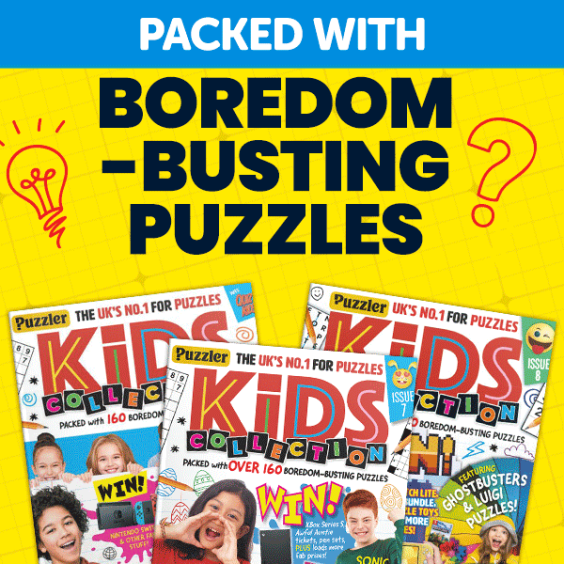 Puzzler Kids' Collection is packed with boredom-busting puzzles (DC Thomson/Shutterstock)