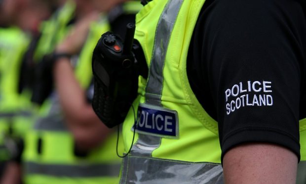 Police arrested four men during the operation. Image: Police Scotland