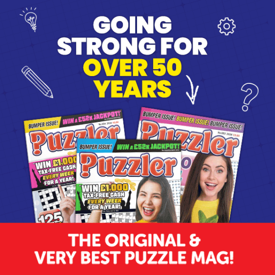 Puzzler is the original and very best puzzle mag! (DC Thomson/Shutterstock)