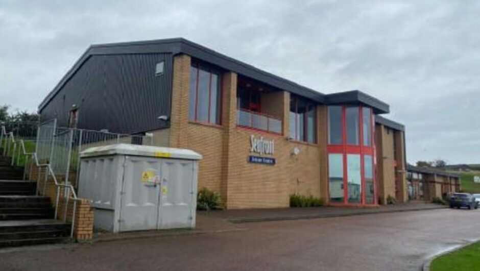 Leisure building at Red Lion park in Arbroath.