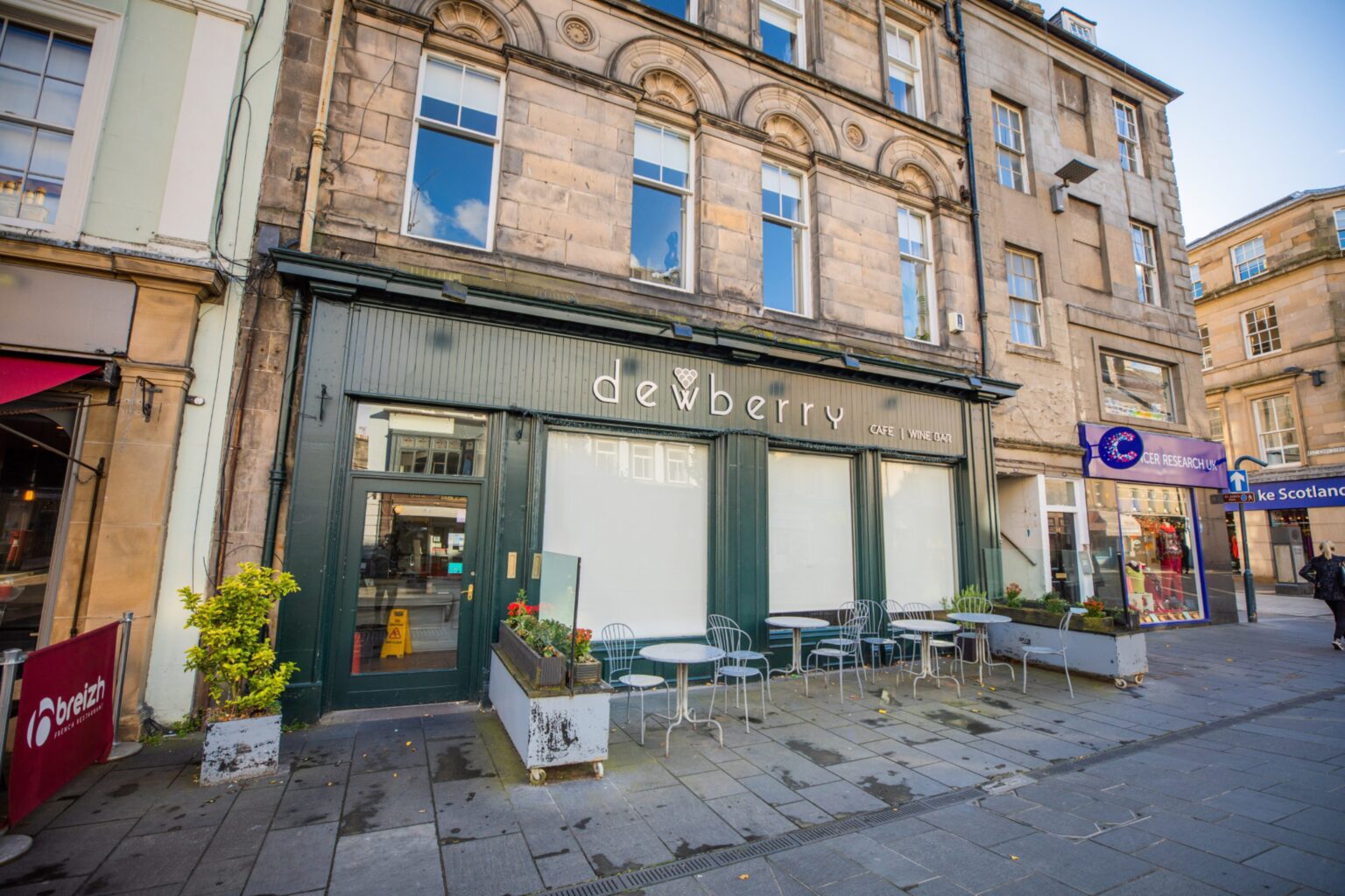 Former Dewberry Cafe and Wine Bar in Perth for sale
