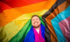 Marc James-Hutcheon is one of the many people for whom Dundee Pride is a highlight of the year. Image: Steve MacDougall/DC Thomson.