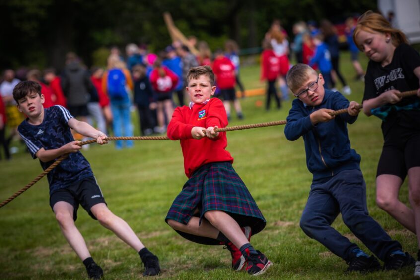 Strathmore junior games at Glamis.