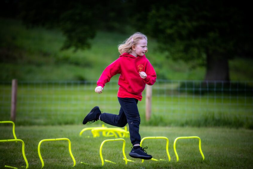 juJunior highland games at Glamis Castle.