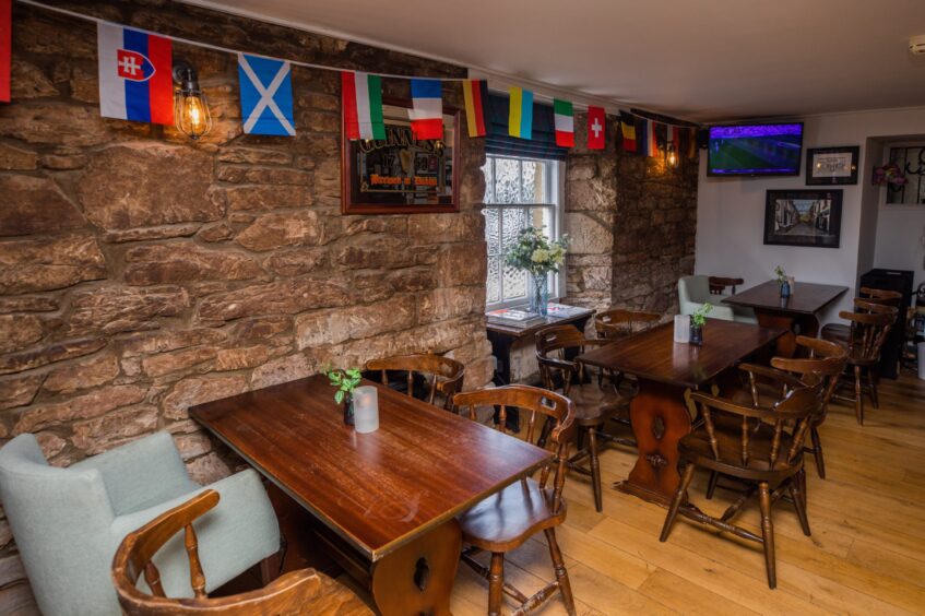The interior of Aberuthven pub The Smiddy Haugh. 
