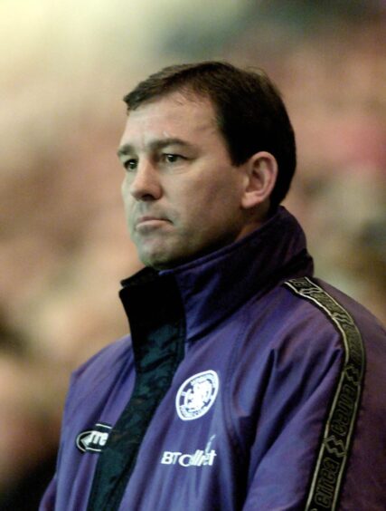 Bryan Robson on the sidelines while Middlesbrough boss