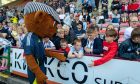 Dunfermline mascot Sammy the Tammy meets fans at the club's open day.