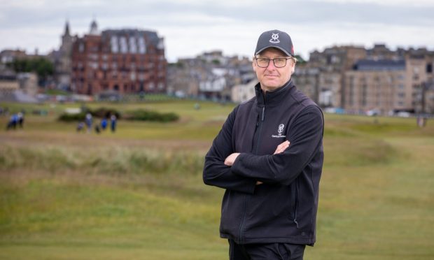 Jon Wood, 46, course manager for the Old, New and Jubilee golf courses in St Andrews. Image: Steve Brown/DC Thomson