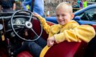 Arthur Paxton, 8, from Letham in 'Janet' a Ford CX Tourer from 1936. Image: Steve Brown/DC Thomson