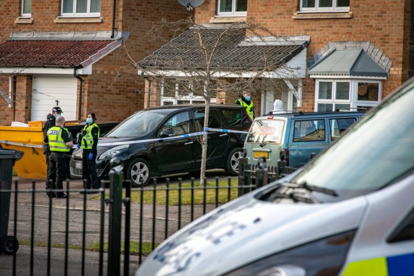 Andrew Innes's Renault Megane outside his Troon Avenue home.