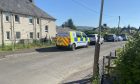 Police outside a property at Sydney Crescent, Auchterarder