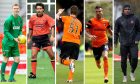 Luis Zwick, Dragutin Ristic, Rudi Skacel, Alen Ploj and Florent Sinama Pongolle (L to R) during their spells at Dundee United