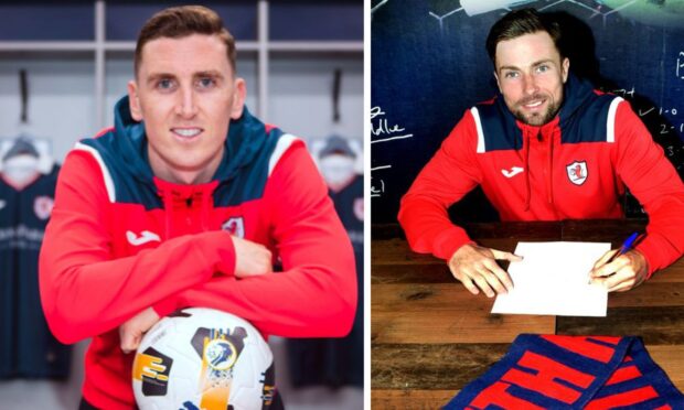 Paul Hanlon and Lewis Stevenson have both signed for Raith Rovers.