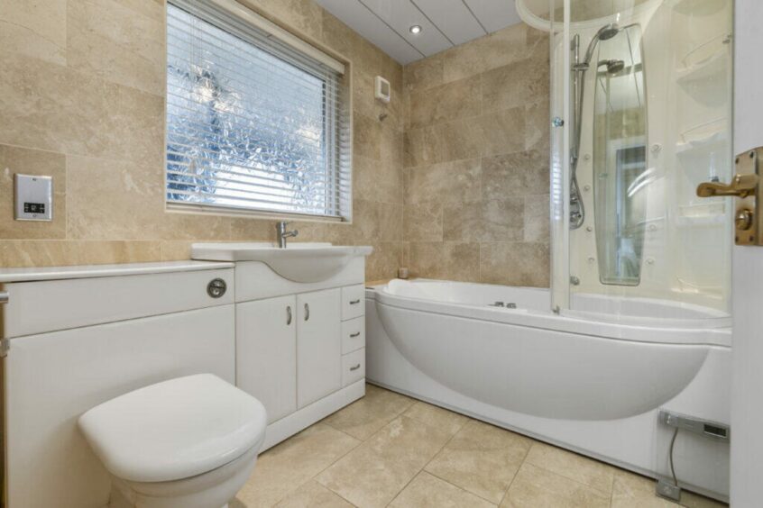 One of three bathrooms at Veere Park House.