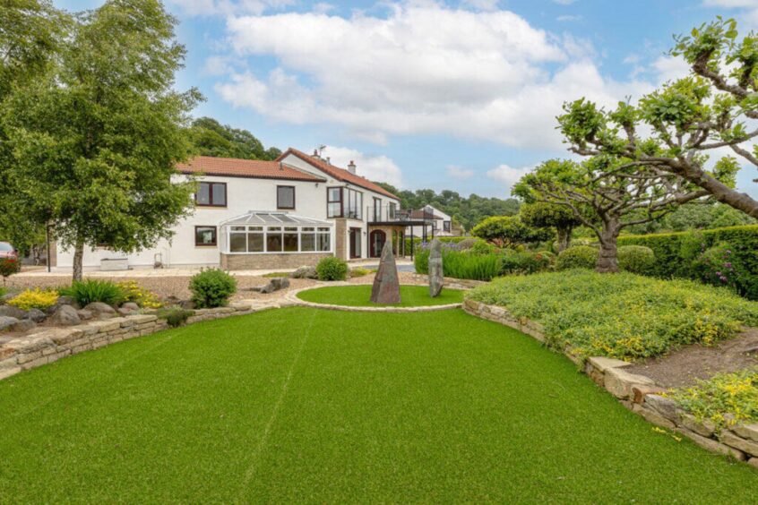 A well stocked rear garden. 