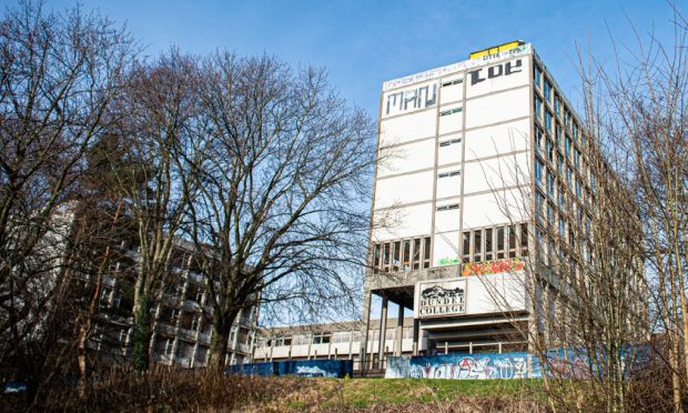 The old Dundee College building on Constitution Road. Image: Wullie Marr/DC Thomson