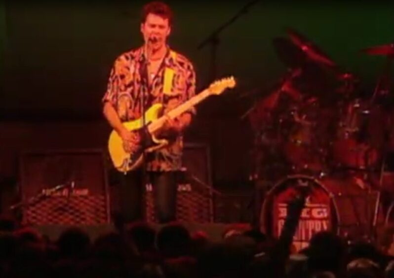 Stuart Adamson during the electric section of the Big Country set. 