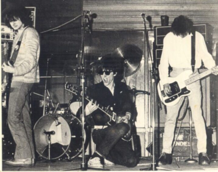 Perth punk rockers The Trendies perform at the pub in 1977. 