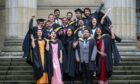 A group graduating with Masters in Data Science, Computing Science and Data and Engineering. Image: Mhairi Edwards/DC Thomson