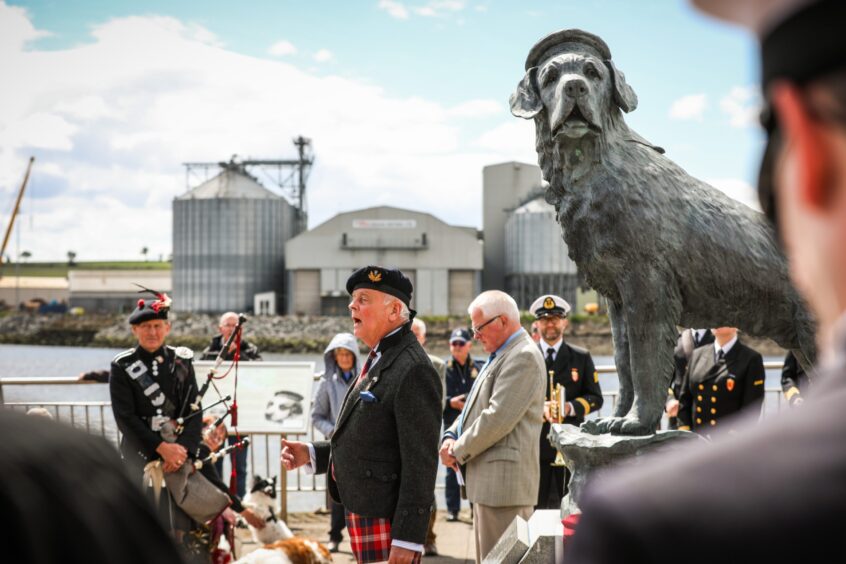 Bamse Montrose sea dog 80th anniversary commemoration