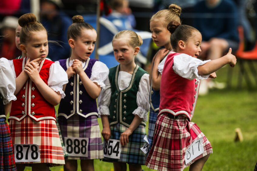 Highland dancing at Glamis Castle games.