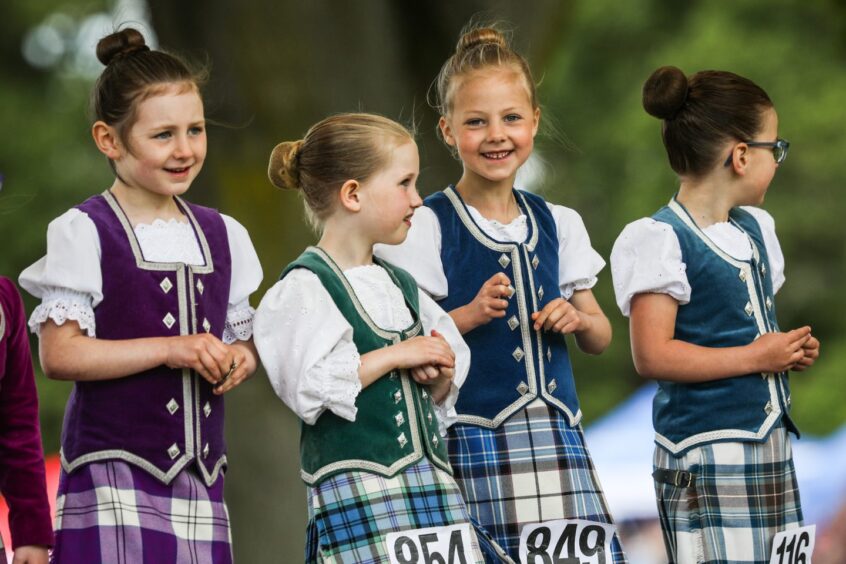 Highland dancers at Strathmore Highland Games.